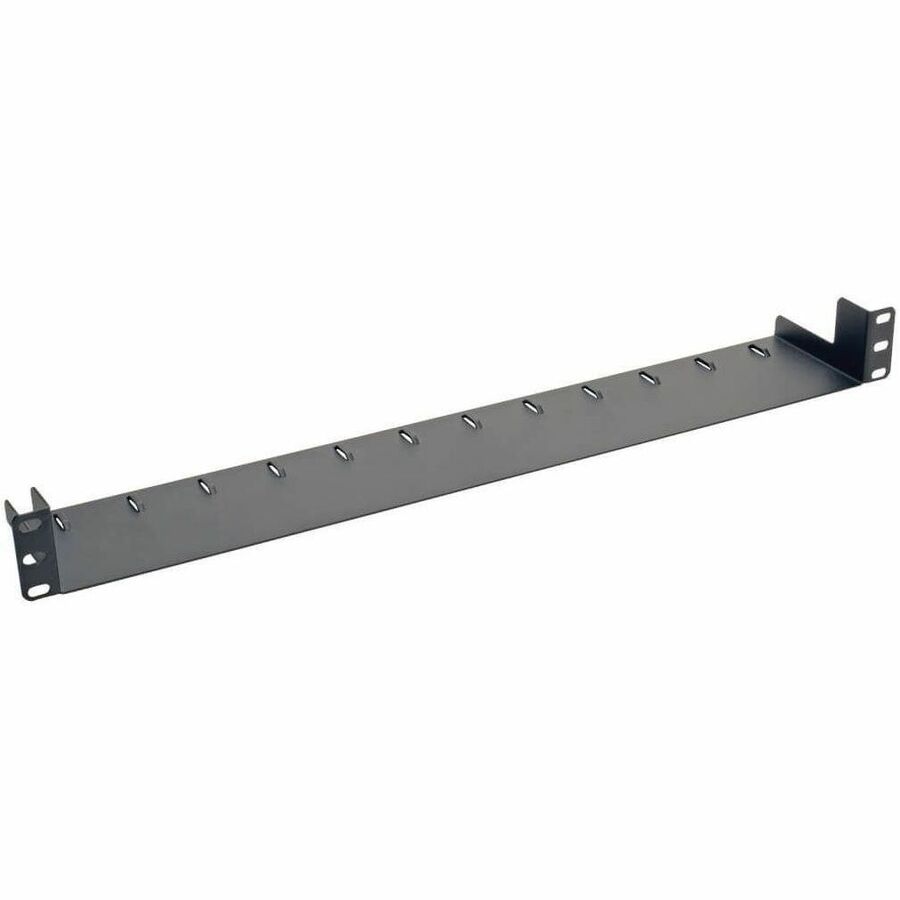 Tripp Lite 1U Horizontal Rack Server Cabinet Mount Cable Management Tray - Cable Tray - Black Powder Coat - 1U Rack Height - 19" Panel Width - Steel - SRCABLETRAY1U