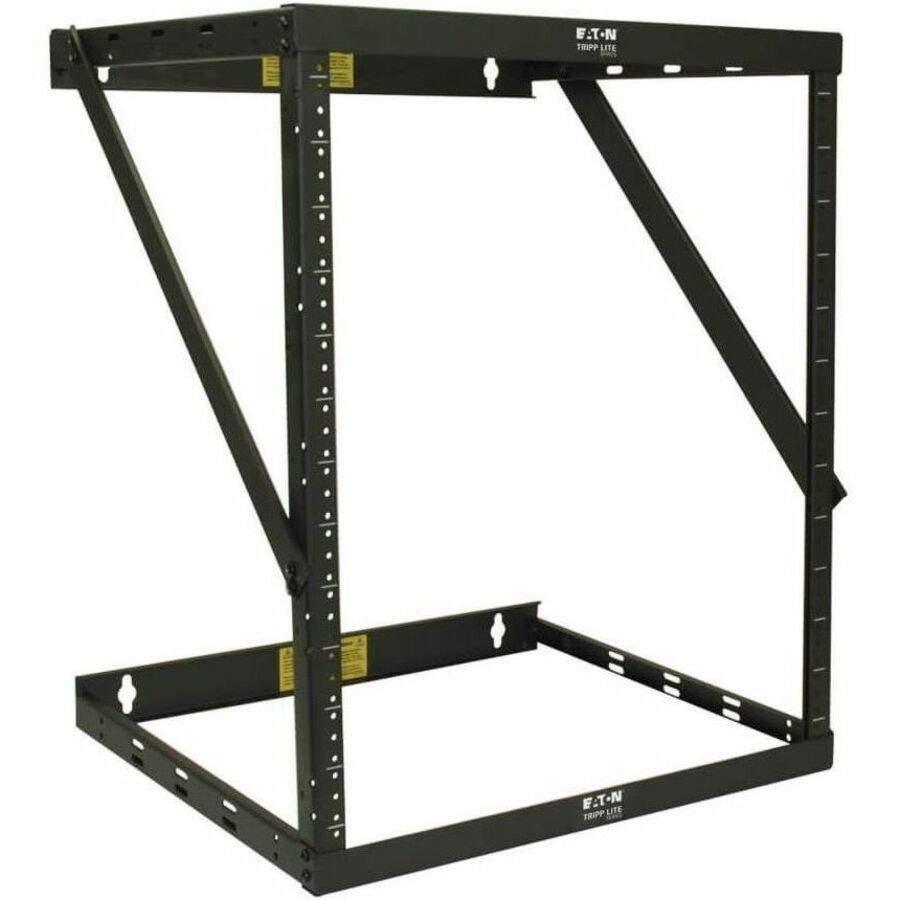 Tripp Lite 8U 12U 22U 2 Post Open Frame Rack Cabinet Expandable 11.5" Depth Wall Mount - For Patch Panel - 8U Rack Height x 19" Rack Width x 11.50" Rack Depth - Wall Mountable - Black Powder Coat - St - SRWO8U22MD
