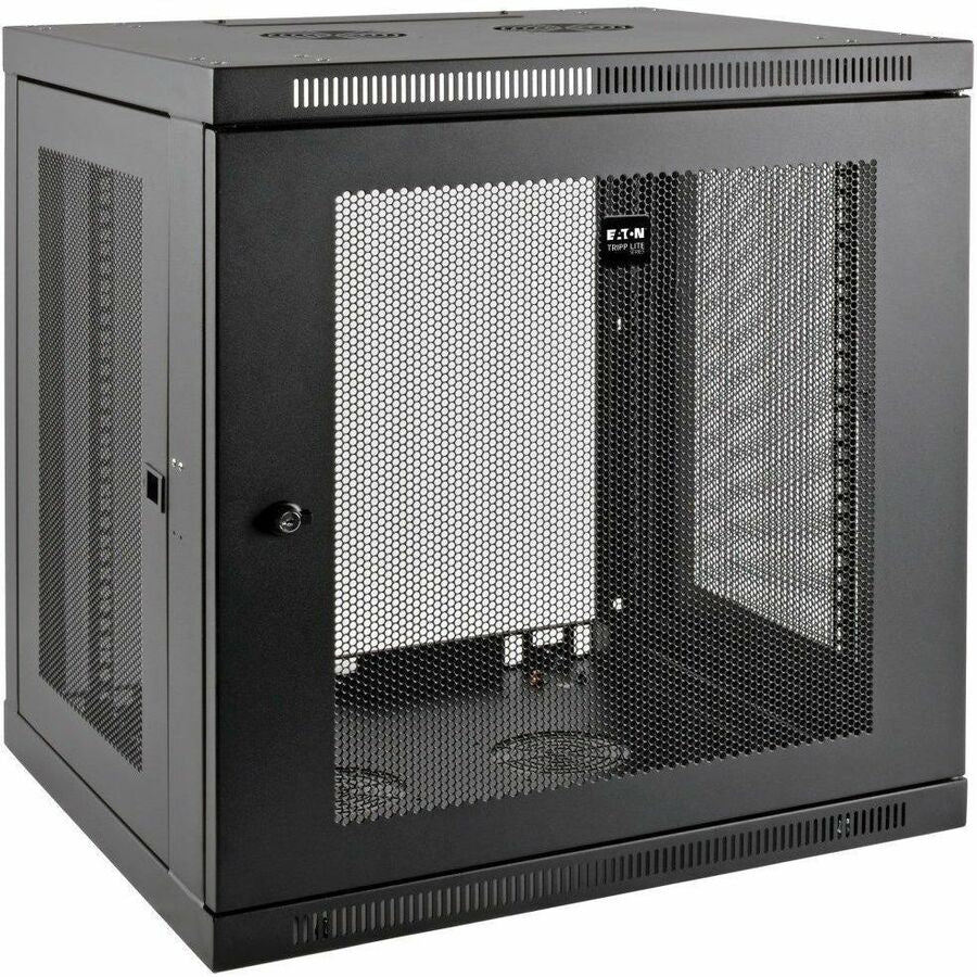 Tripp Lite 12U Wall Mount Rack Enclosure Cabinet Low Profile Deep Switch - For LAN Switch, Patch Panel - 12U Rack Height x 19" Rack Width x 20.50" Rack Depth - Wall Mountable - Black - Steel - 200 lb - SRW12UDP
