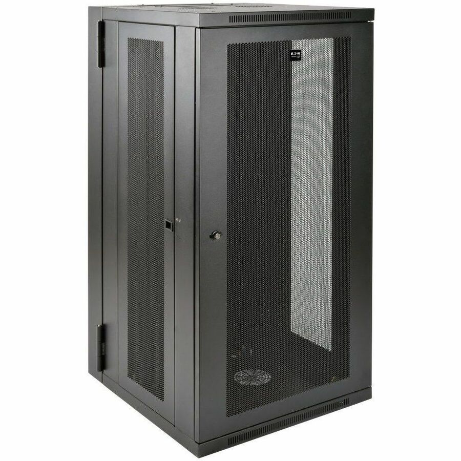 Tripp Lite 26U Wall Mount Rack Enclosure Server Cabinet Swinging Hinged Door Deep - For UPS - 26U Rack Height x 19" Rack Width x 24.50" Rack Depth - Wall Mountable - Black - Steel - 250 lb Maximum Wei - SRW26USDP