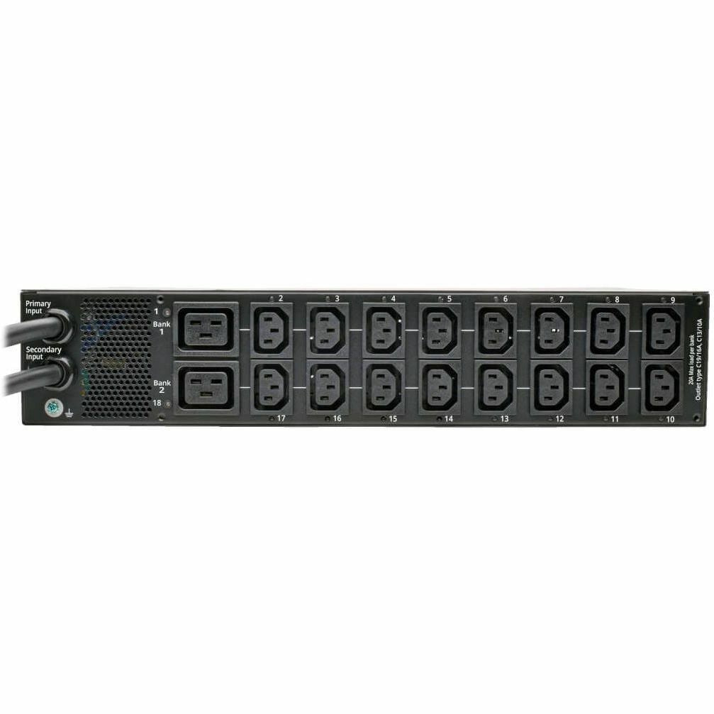 Tripp Lite PDU Switched 7.4kW 230V 16 C13 2 C19 2 IEC309 32A Blue Cords 2U - IEC 60309 32A BLUE (2P+E) - 16 x IEC 60320 C13, 2 x IEC 60320 C19 - 230 V AC - 7.40 kVA - 1U/2U - Horizontal Rackmount - PDUMH32HVATNET