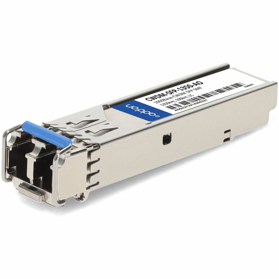 AddOn Cisco CWDM-SFP-1350 Compatible TAA Compliant 1000Base-CWDM SFP Transceiver (SMF, 1350nm, 100km, LC) - 100% compatible and guaranteed to work - CWDM-SFP-1350-AO