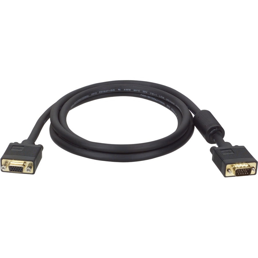 Tripp Lite 15ft VGA Coax Monitor Extension Cable with RGB High Resolution HD15 M/F 1080p 15' - Coaxial for Monitor - Extension Cable - 10.01 ft - 1 x HD-15 Male Digital Audio/Video - 1 x HD-15 Female ... - P500-015