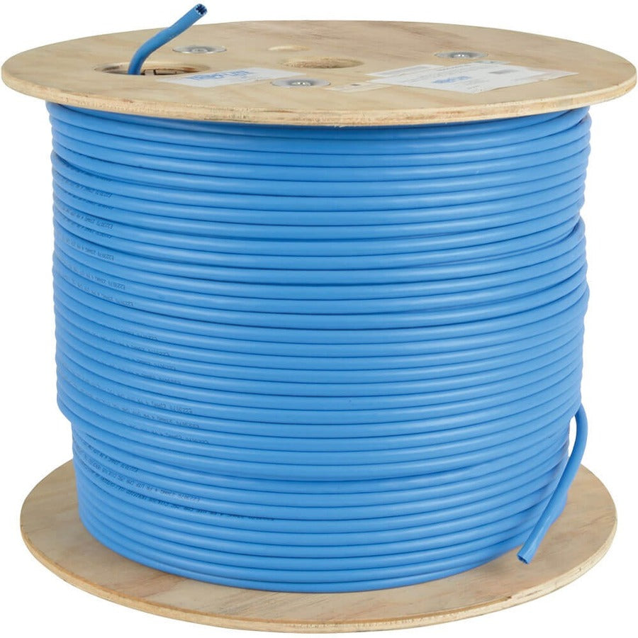 Tripp Lite 1000ft Cat6 / Cat6a 10G Bulk Cable Solid Core CMR PVC Blue 1000' - Category 6a for Network Device - 1.25 GB/s - 1000 ft - 1 x Bare Wire - 1 x Bare Wire - N223-01K-BL