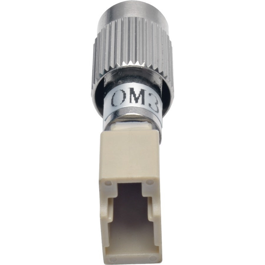 Tripp Lite Optical Fiber Cable Tester Adapter FC/LC 50/125 OM3 10 Gb M/F - 1 x FC Male Network - 1 x LC Female Network - Silver, Beige - T020-001-LC10G