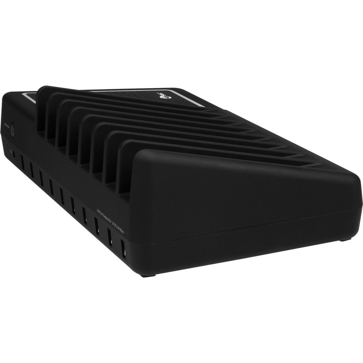 10-Port USB Charging Station with Ambient Light Deck - 90 W - 120 V AC, 230 V AC Input - 5 V DC/2.40 A Output - AC-PW1314-S1