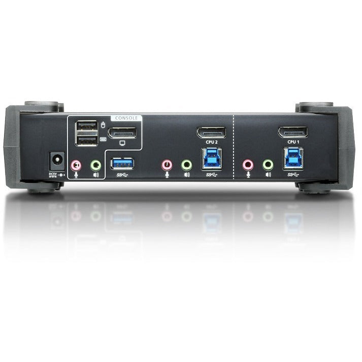 ATEN 2-Port USB 3.0 4K DisplayPort KVMP Switch-TAA Compliant - 2 Computer(s) - 1 Local User(s) - 4096 x 2160 - 6 x USB - 3 x DisplayPort - CS1922