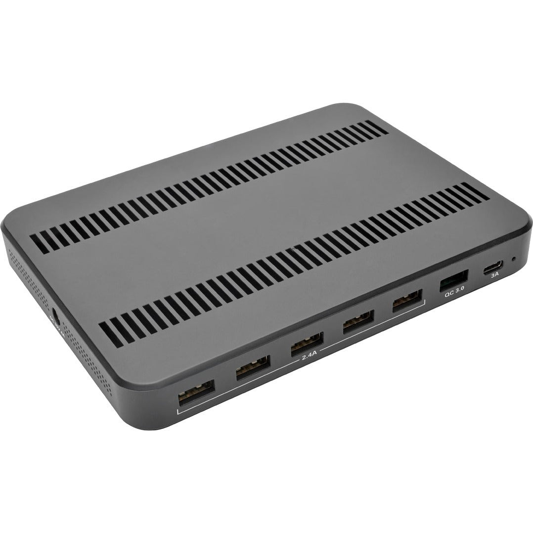 Tripp Lite 7-Port USB Charging Station Hub Quick Charge 3.0, USB-C, Storage - 60 W Output Power - 120 V AC, 230 V AC Input Voltage - 5 V DC Output Voltage - 3 A Output Current - U280-007-CQC-ST