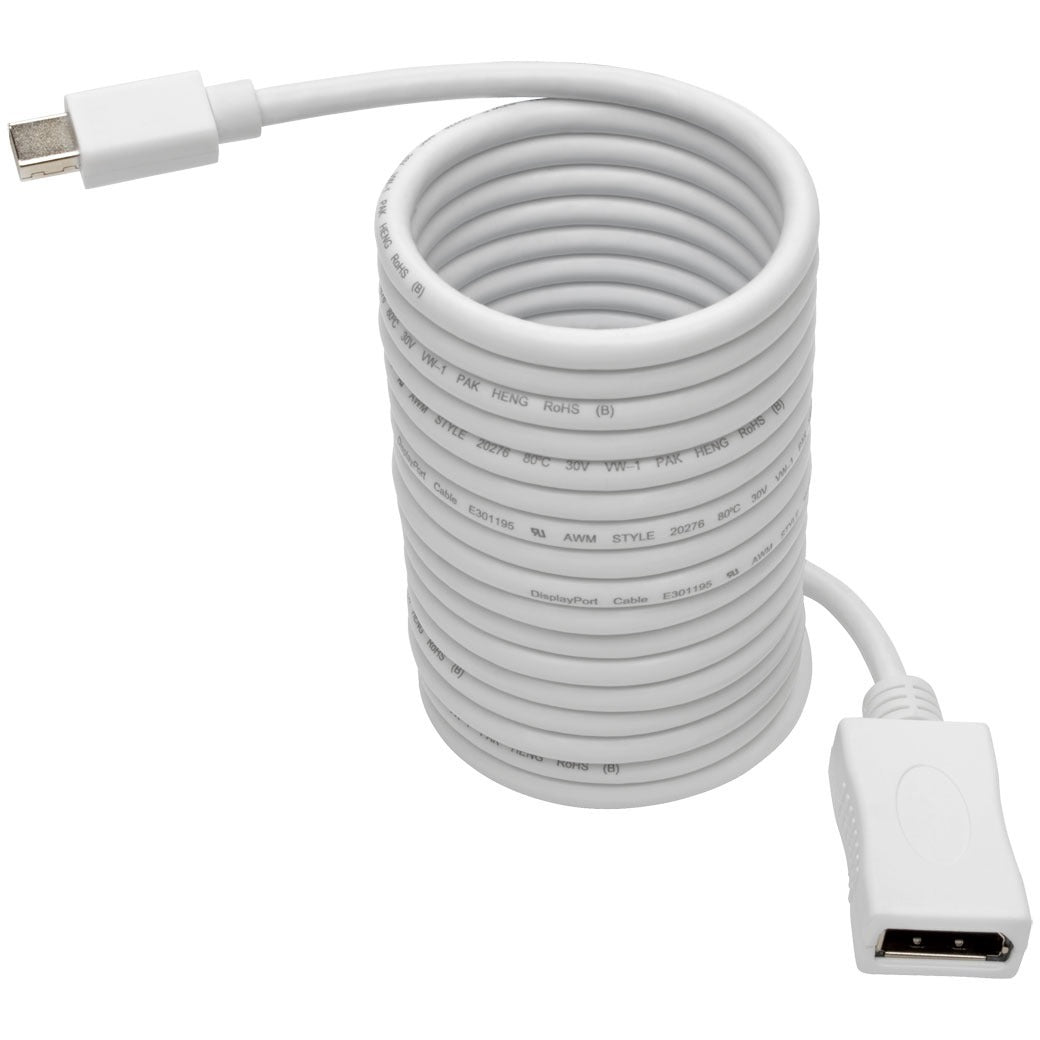 Tripp Lite 10ft Mini DisplayPort to DisplayPort Adapter Cable 4K x 2K M/F, MDP to DP 10' - DisplayPort/Mini DisplayPort for Audio/Video Device, Projector, TV, Monitor - 10 ft - 1 x Mini DisplayPort Ma... - P139-010-DP-V2B