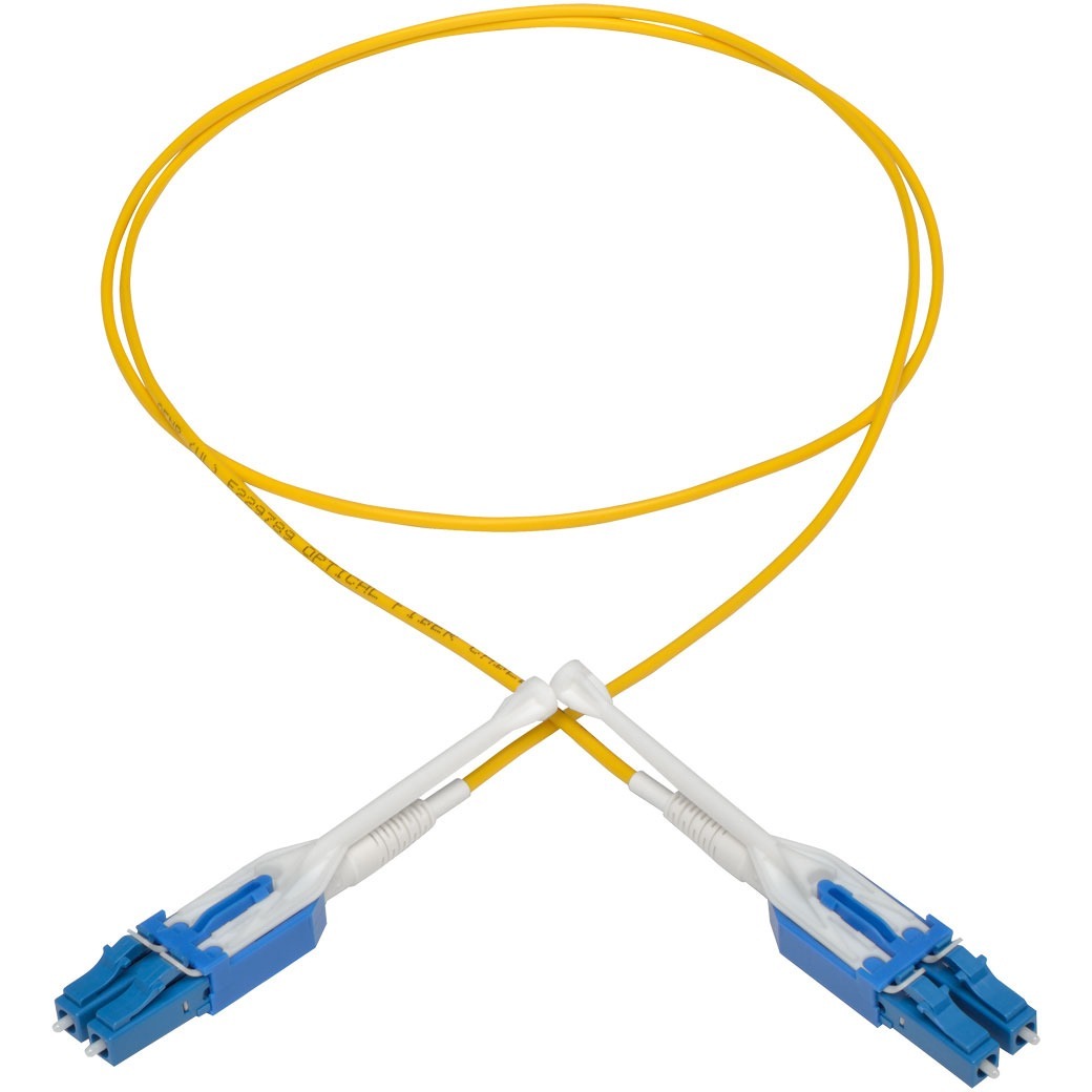 Tripp Lite 1M Duplex SMF Singlemode 9/125 Uniboot Fiber Optic Patch Cable LC/LC 3' - Fiber Optic for Patch Panel, Switch, Network Device - 1.25 GB/s - Patch Cable - 3.28 ft - 2 x LC Male Network - 2 x... - N370-01M-T