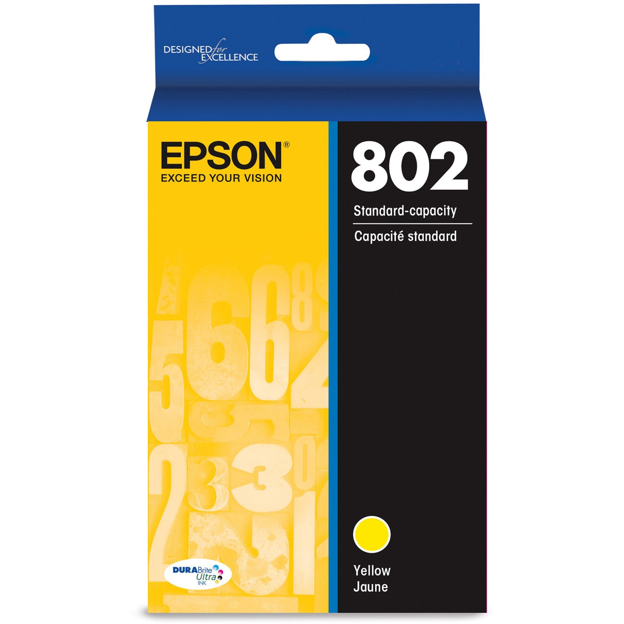 Epson DURABrite Ultra 802 Original Ink Cartridge - Yellow - Inkjet - 1 Each - T802420-S