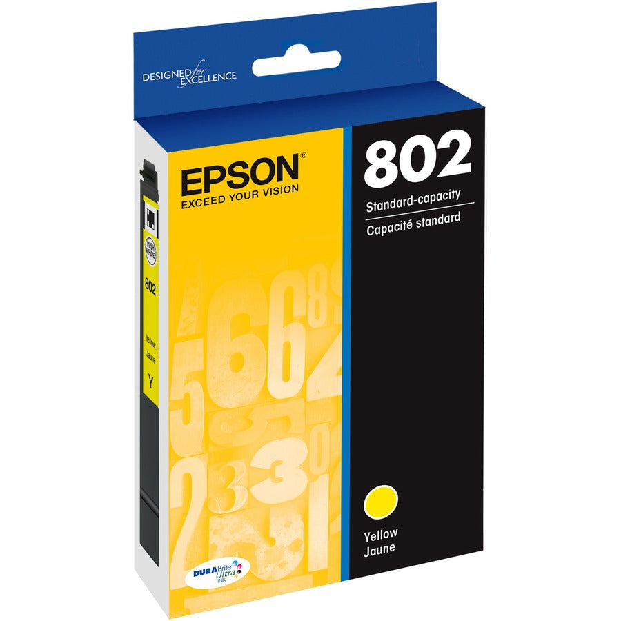 Epson DURABrite Ultra 802 Original Ink Cartridge - Yellow - Inkjet - 1 Each - T802420-S