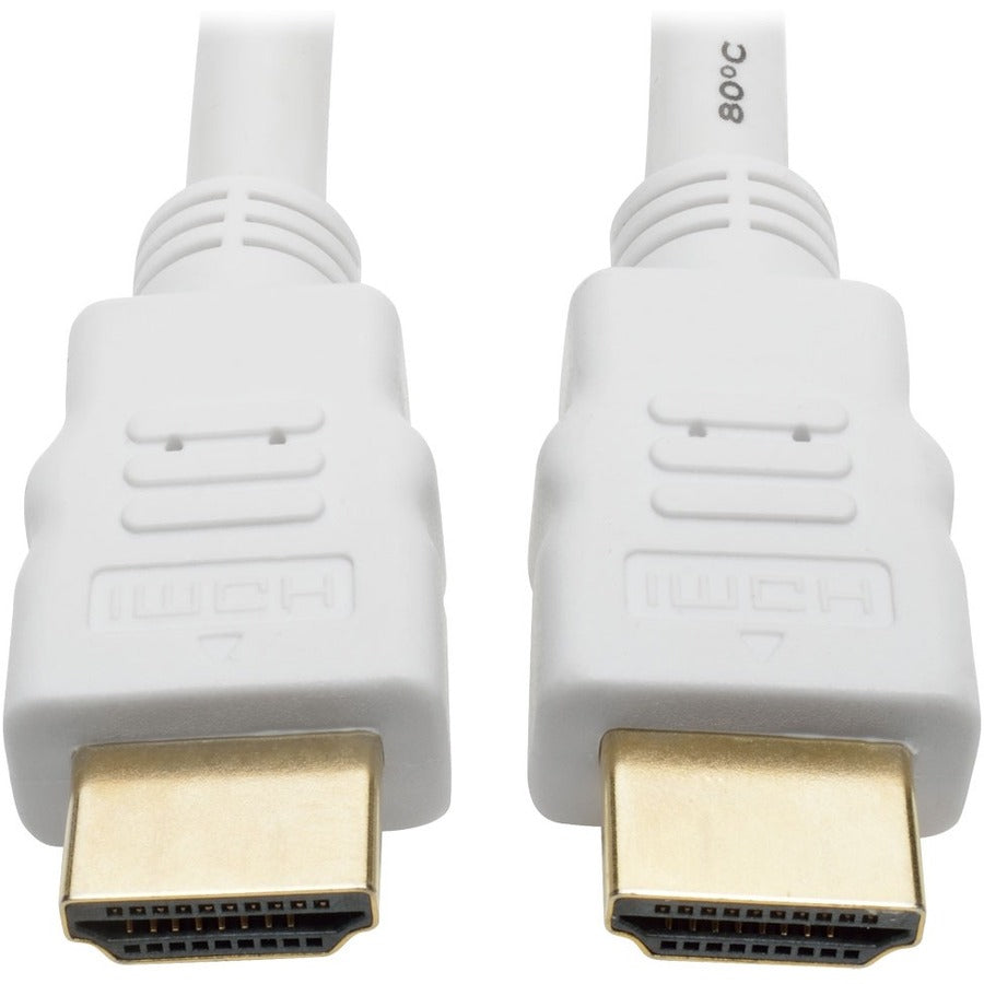 Tripp Lite High Speed HDMI Cable Ultra HD Digital Video M/M White 1080p 25ft 25' - HDMI for Audio/Video Device, Blu-ray Player, Gaming Console, Camera, A/V Receiver, Monitor, Projector, TV, iPad - 2.2... - P568-025-WH