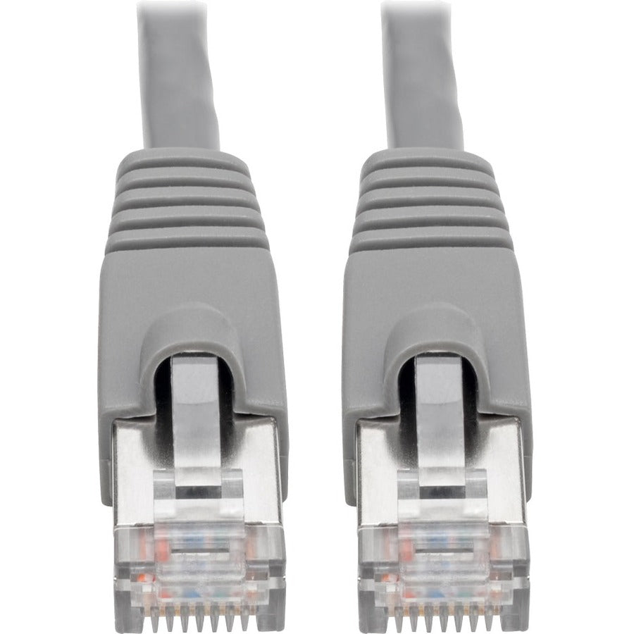 Tripp Lite Cat6a Snagless Shielded STP Network Patch Cable 10G Certified, PoE, Gray RJ45 M/M 7ft 7' - Category 6a for Network Device, Switch, Modem, Router, Hub, Patch Panel, VoIP Device, Camera - 1.2 - N262-007-GY