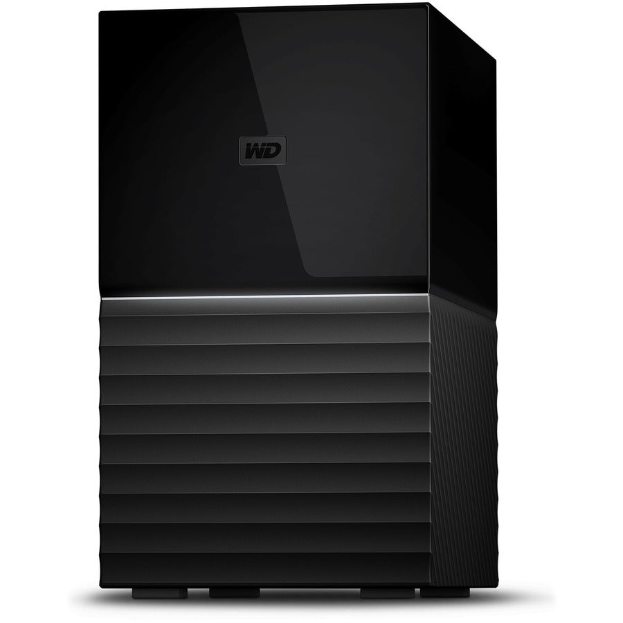 WD 16TB My Book Duo Desktop RAID External Hard Drive - USB 3.1 - 2 x HDD Supported - 20 TB Supported HDD Capacity - 16 TB Installed HDD Capacity - RAID Supported 0, 1, JBOD - 2 x Total Bays - 2 USB Po... - WDBFBE0160JBK-NESN