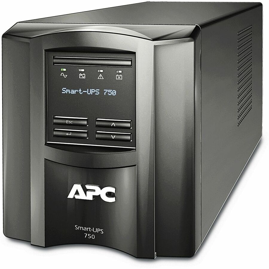 APC by Schneider Electric Smart-UPS 750VA LCD 120V with SmartConnect - Tower - 3 Hour Recharge - 5 Minute Stand-by - 120 V AC Input - 120 V AC Output - 6 x NEMA 5-15R - SMT750C