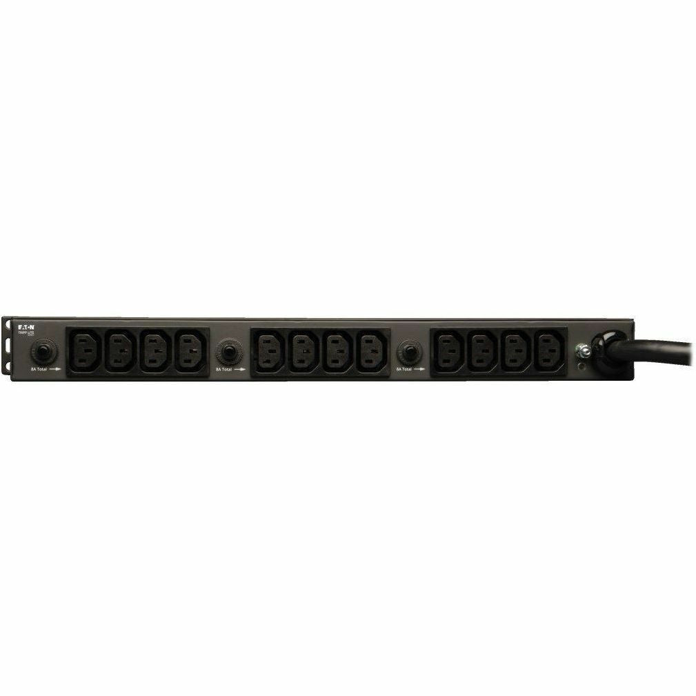 Tripp Lite PDU Single Phase Basic Horizontal 200/240V 5.8kw 16 C13 4 C19 - 20 - 4.99kVA - 1U Rack-mountable, Zero U Vertical Rackmount - PDU1230