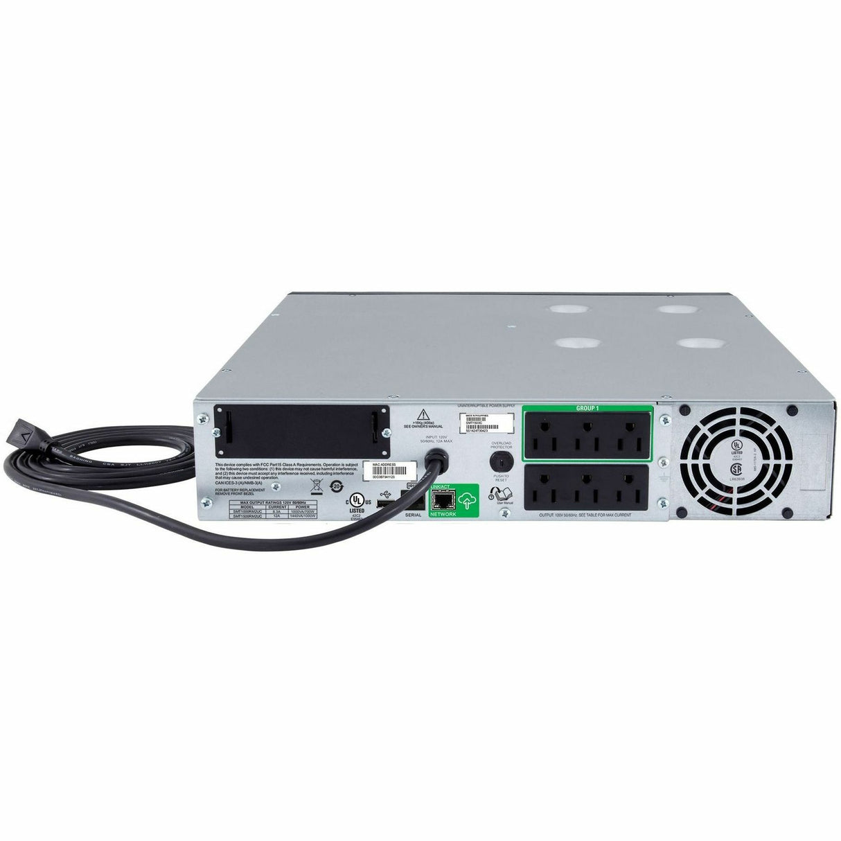 APC by Schneider Electric Smart-UPS SMT1000RM2UC 1000VA Rack-mountable UPS - 2U Rack-mountable - 3 Hour Recharge - 120 V AC Input - 120 V AC Output - 6 x NEMA 5-15R - SMT1000RM2UC