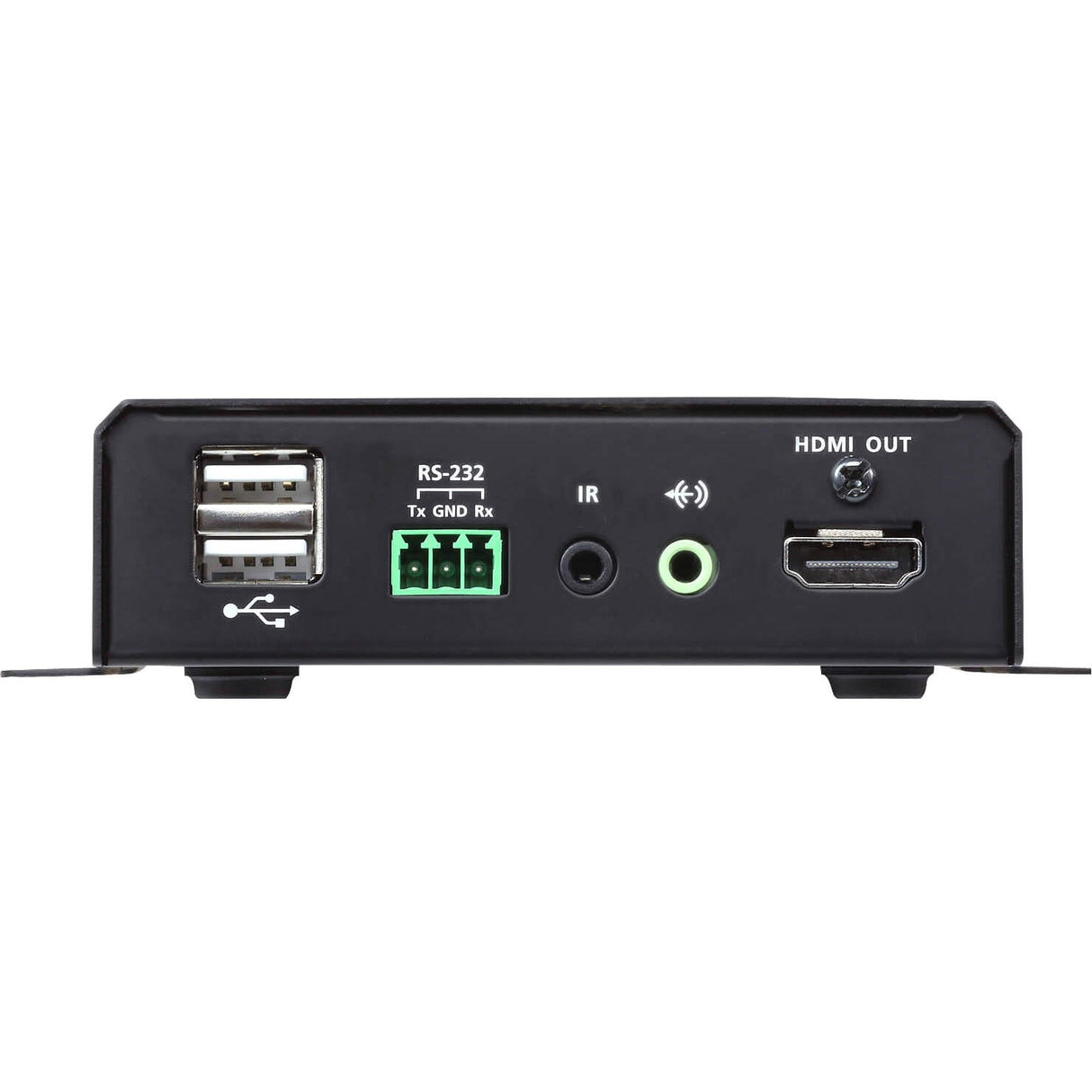 ATEN VE8950R 4K HDMI over IP Receiver-TAA Compliant - 1 Remote User(s) - 4K - 4096 x 2160 Maximum Video Resolution - 2 x Network (RJ-45) - 2 x USB - 1 x HDMI - 5 V DC Input Voltage - For PC - VE8950R