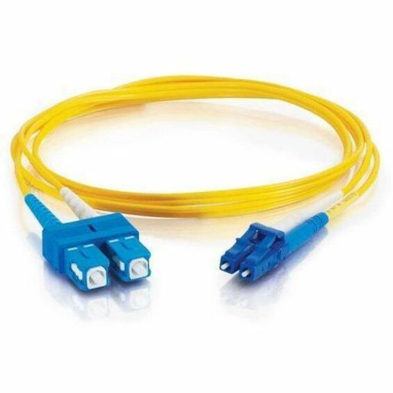 C2G 2m LC-SC 9/125 Duplex Single Mode OS2 Fiber Cable - Yellow - 6ft - 2m LC-SC 9/125 Duplex Single Mode OS2 Fiber Cable - Yellow - 6ft - 26260