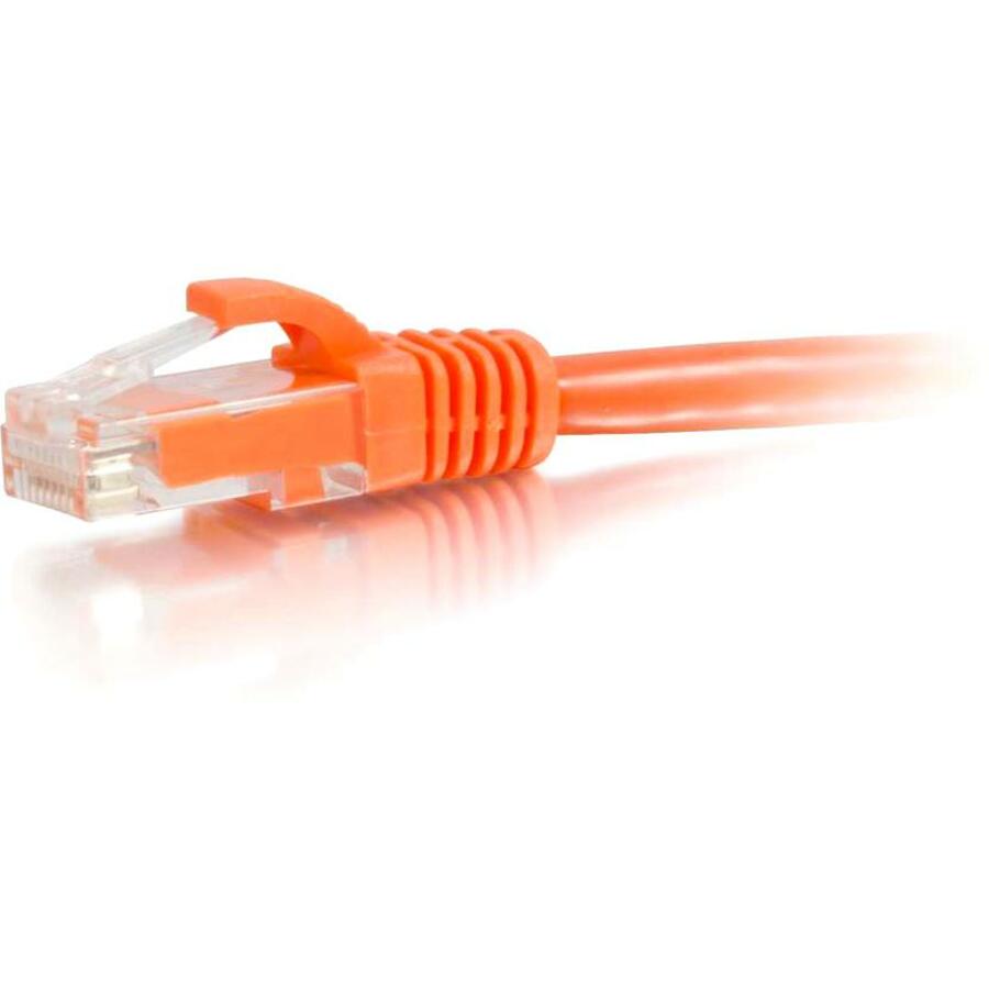 C2G-100ft Cat6 Snagless Unshielded (UTP) Network Patch Cable - Orange - Category 6 for Network Device - RJ-45 Male - RJ-45 Male - 100ft - Orange - 27817