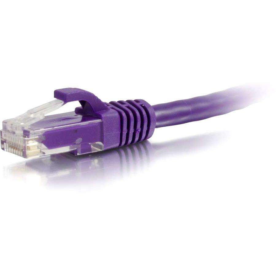 C2G 100ft Cat6 Snagless Unshielded (UTP) Network Patch Cable - Purple - RJ-45 Male - RJ-45 Male - 100ft - Purple - 27807