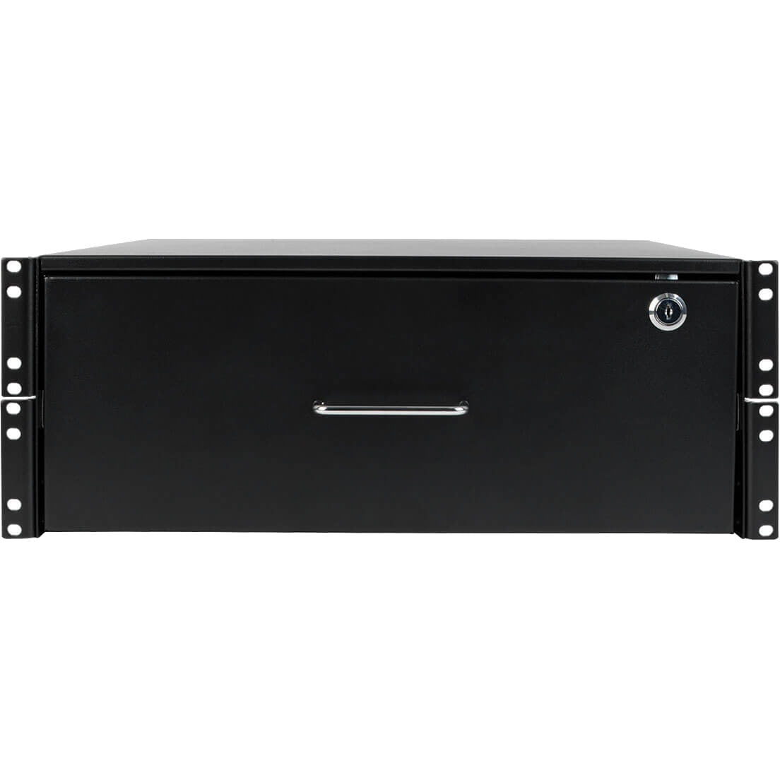 Tripp Lite 4U Locking Rackmount Storage Drawer Rack Enclosures/ Open Frame - 19" 4U Wide Rack-mountable - Black Powder Coat - Cold-rolled Steel (CRS) - 50 lb x Maximum Weight Capacity - SRDRAWER4U