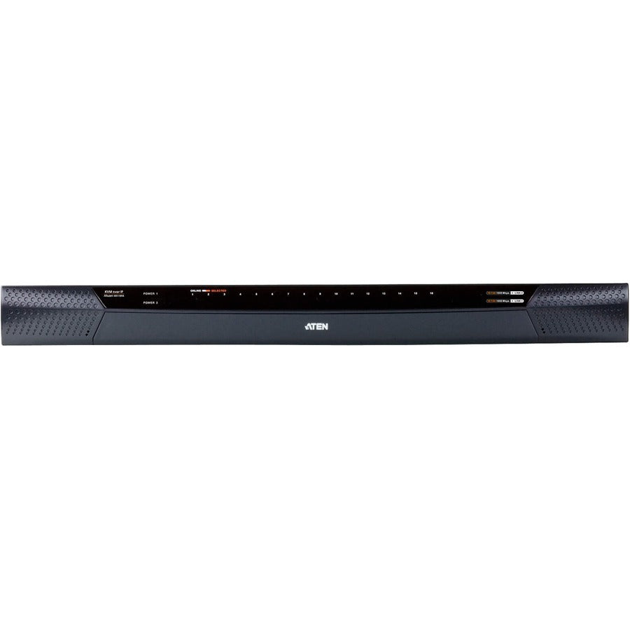 ATEN KN1116VA KVM Over IP Switch-TAA Compliant - 16 Computer(s) - 1 Local User(s) - 1 Remote User(s) - 1920 x 1200 - 22 x Network (RJ-45) - 2 x PS/2 Port - 6 x USB1 x VGA - Desktop, Rack-mountable - 1... - KN1116VA
