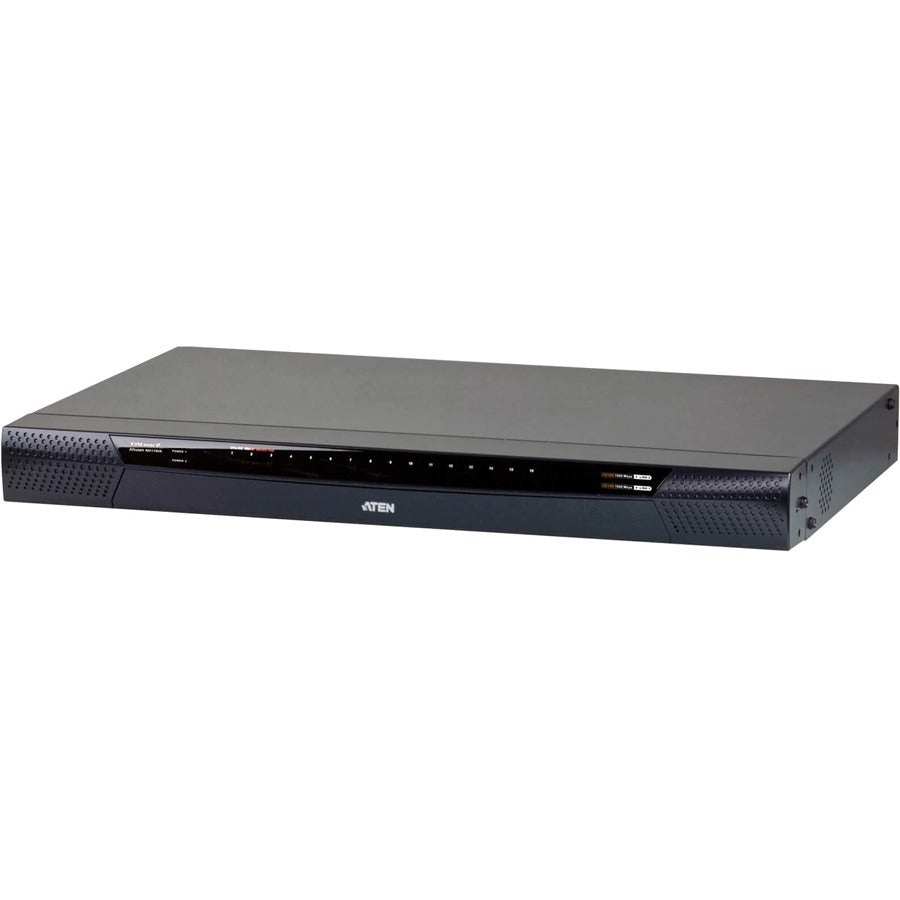 ATEN KN1116VA KVM Over IP Switch-TAA Compliant - 16 Computer(s) - 1 Local User(s) - 1 Remote User(s) - 1920 x 1200 - 22 x Network (RJ-45) - 2 x PS/2 Port - 6 x USB1 x VGA - Desktop, Rack-mountable - 1... - KN1116VA