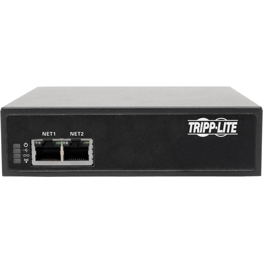 Tripp Lite 8-Port Serial Console Server with Dual GbE NIC, Flash and 4 USB Ports - Twisted Pair - 2 x Network (RJ-45) - 4 x USB - 8 x Serial Port - 1000Base-X - Gigabit Ethernet - Management Port - Ra - B093-008-2E4U