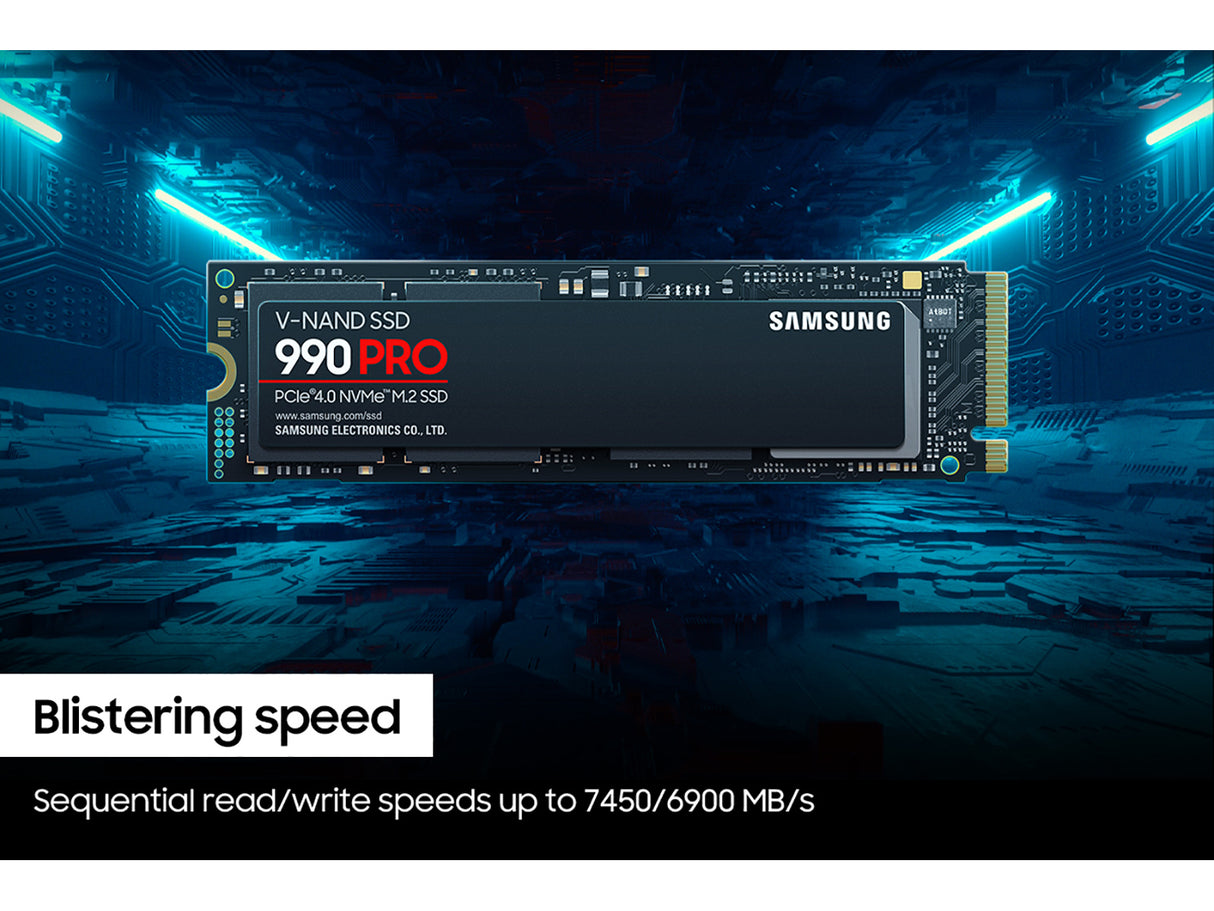 Samsung 990 PRO 1 TB M.2 PCI Express 4.0 NVMe V-NAND MLC - MZ-V9P1T0B/AM