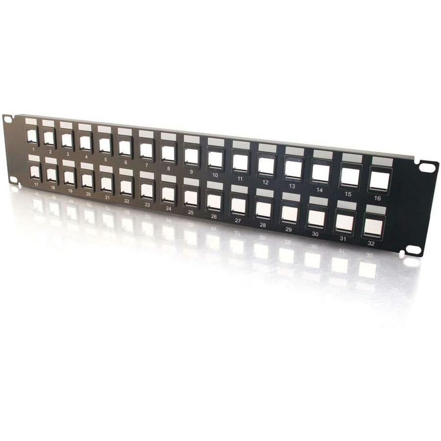 C2G 32-Port Blank Keystone/Multimedia Patch Panel - 32 - 03860