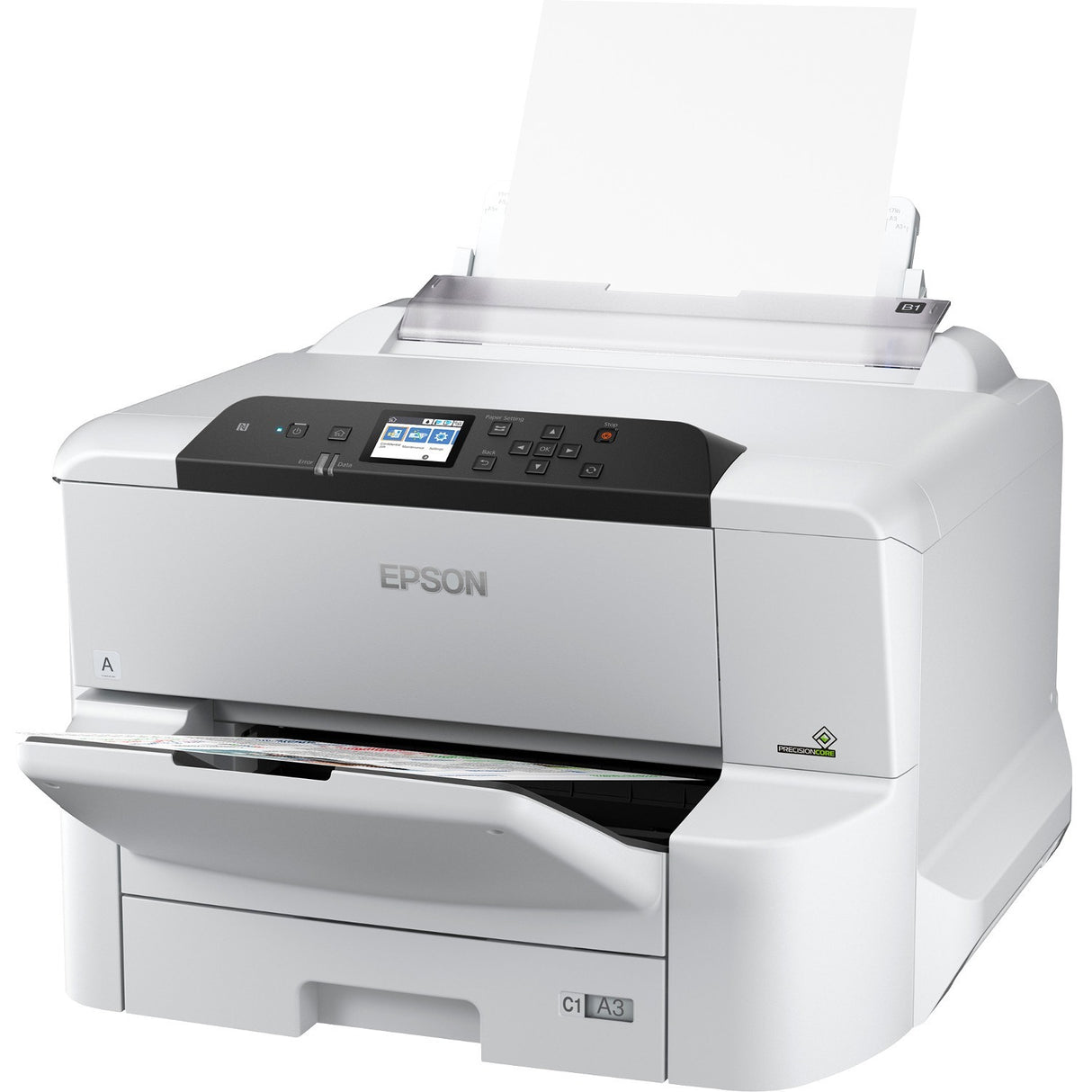 Epson WorkForce Pro WF-C8190 Desktop Inkjet Printer - Color - 35 ppm Mono / 35 ppm Color - 4800 x 1200 dpi Print - Automatic Duplex Print - 330 Sheets Input - Ethernet - Wireless LAN - 75000 Pages Dut... - C11CG70201