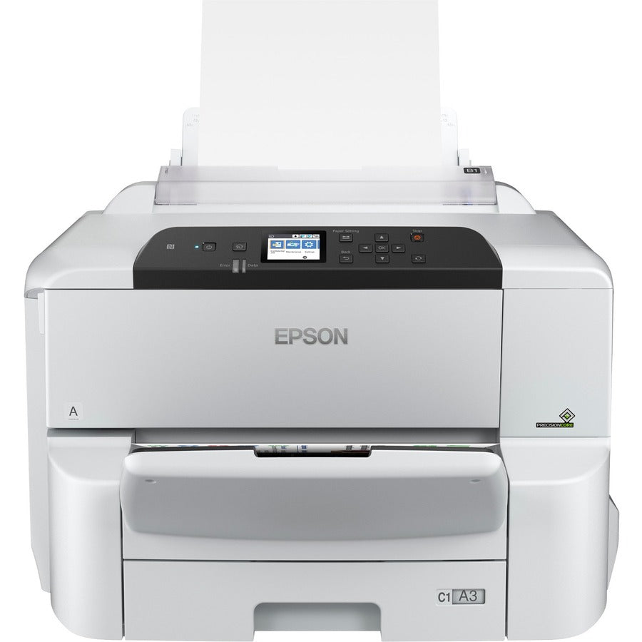 Epson WorkForce Pro WF-C8190 Desktop Inkjet Printer - Color - 35 ppm Mono / 35 ppm Color - 4800 x 1200 dpi Print - Automatic Duplex Print - 330 Sheets Input - Ethernet - Wireless LAN - 75000 Pages Dut... - C11CG70201