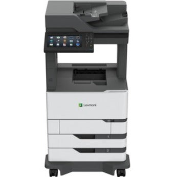 Lexmark MX820 MX826ade Laser Multifunction Printer-Monochrome-Copier/Fax/Scanner-70 ppm Mono Print-1200x1200 Print-Automatic Duplex Print-350000 Pages Monthly-1200 sheets Input-Color Scanner-600 Optic... - 25B0610