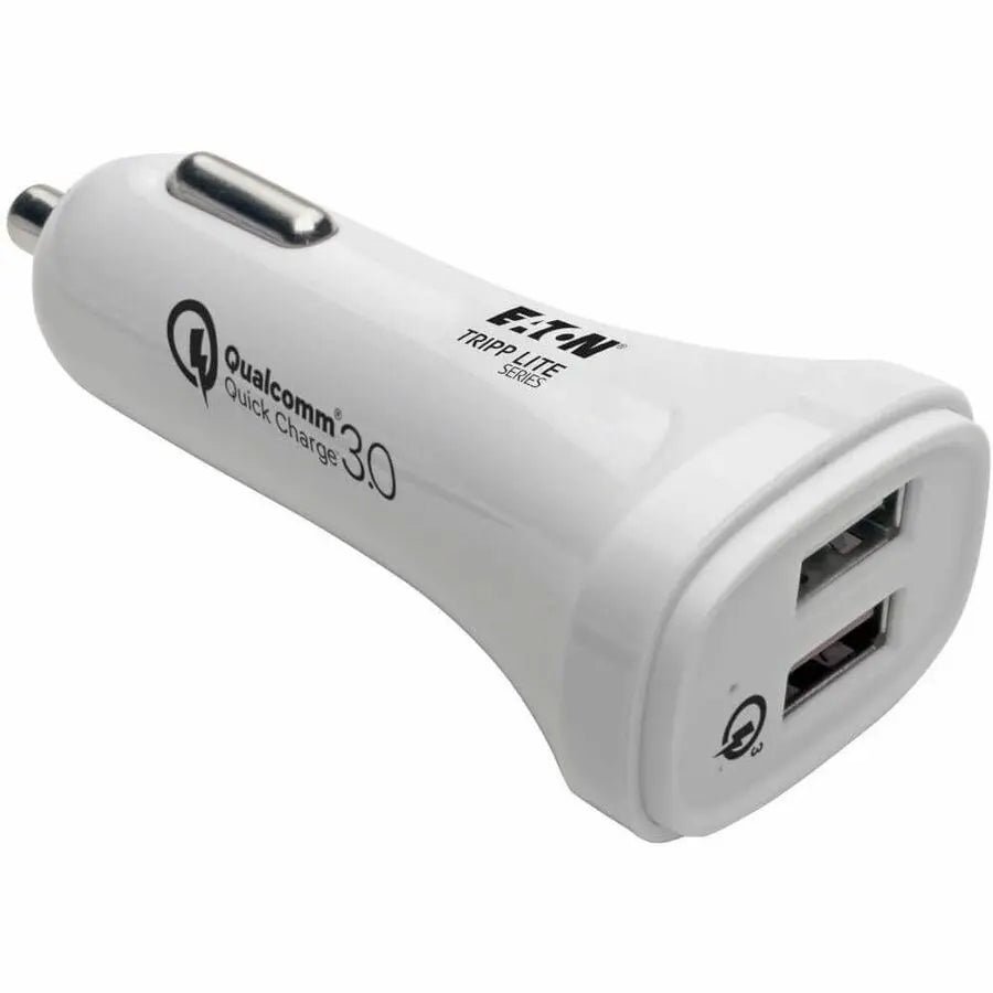 Tripp Lite USB Car Charger Quick Charge Dual USB-A 3.0 UL2089 Certified - 30 W Output Power - 12 V DC Input Voltage - 3.6 V DC, 6.5 V DC, 5 V DC, 9 V DC, 12 V DC Output Voltage - 3 A Output Current - ... - U280-C02-S-QC3U - eCommerce Business Prime