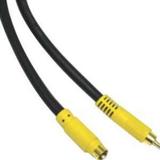 C2G 12ft Value Series Bi-Directional S-Video to Composite Video Cable - RCA Male - Male S-Video - 12ft - Black - 27965