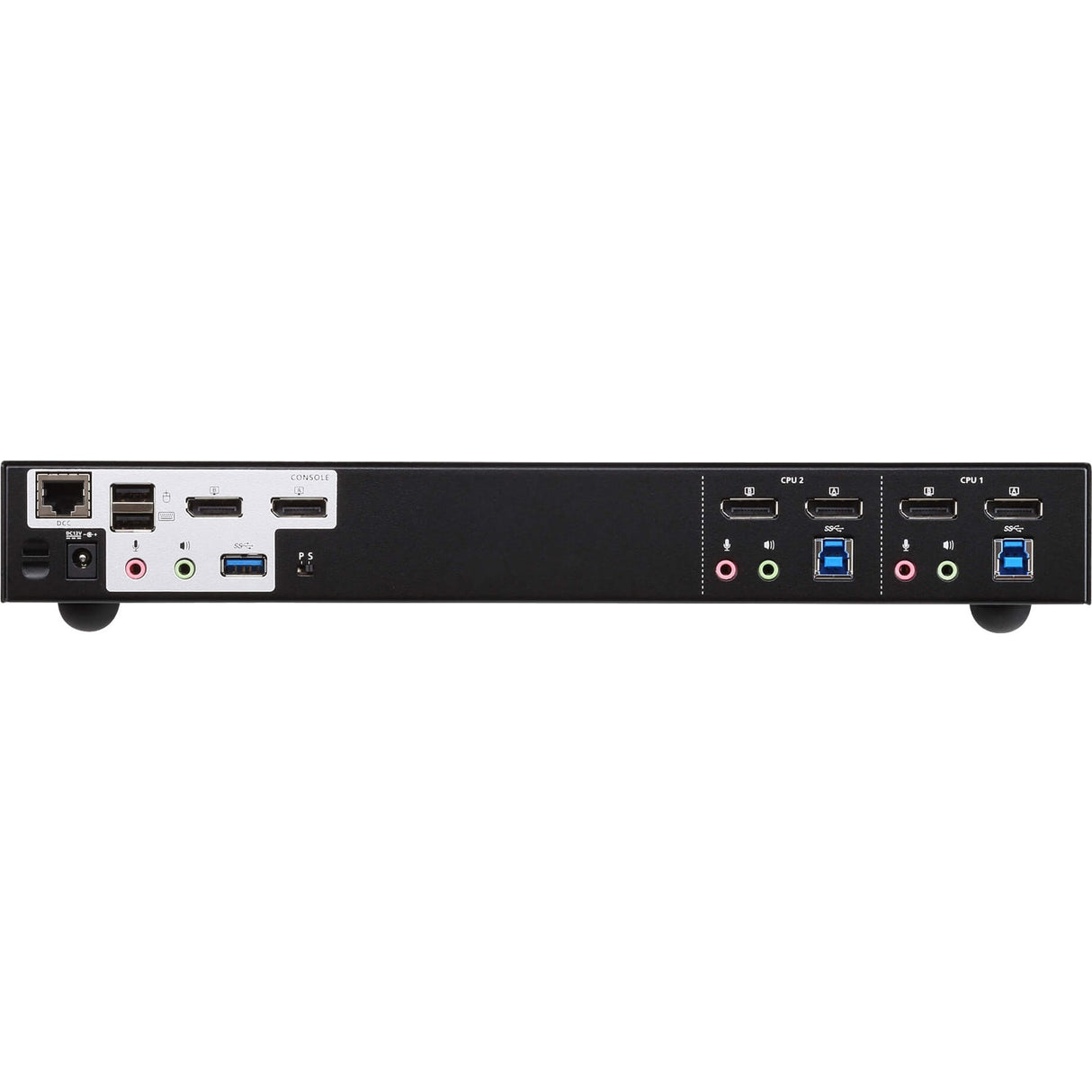 ATEN 2-Port USB 3.0 4K DisplayPort Dual Display KVMP Switch-TAA Compliant - 2 Computer(s) - 1 Local User(s) - 4096 x 2160 - 1 x Network (RJ-45) - 6 x USB - Rack-mountable - 6 x DisplayPort - CS1942DP