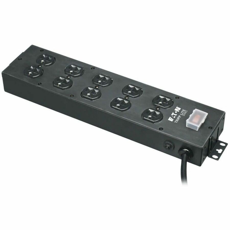 Tripp Lite Waber Power Strip 10-Outlet Industrial 5-15R 15ft Cord 5-15P - NEMA 5-15P - 10 NEMA 5-15R - 15ft - UL800CB-15