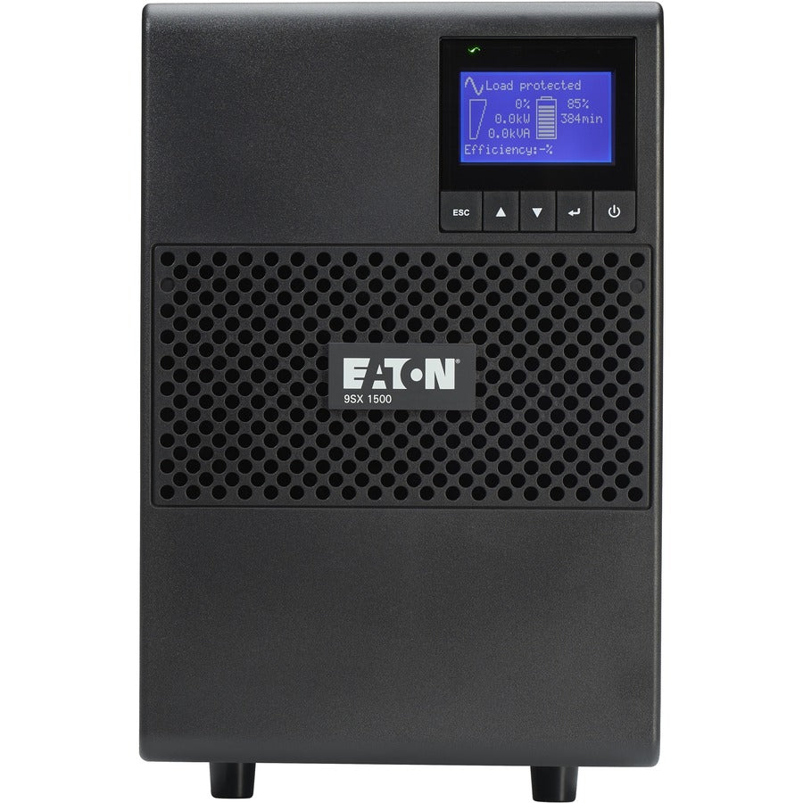 Eaton 9SX UPS Online 1500VA 1350 Watt 120V Extended Runtime Tower UPS LCD USB - Tower - 5.90 Minute Stand-by - 120 V AC Input - 100 V AC, 110 V AC, 120 V AC, 125 V AC Output - 6 x NEMA 5-15R - 9SX1500