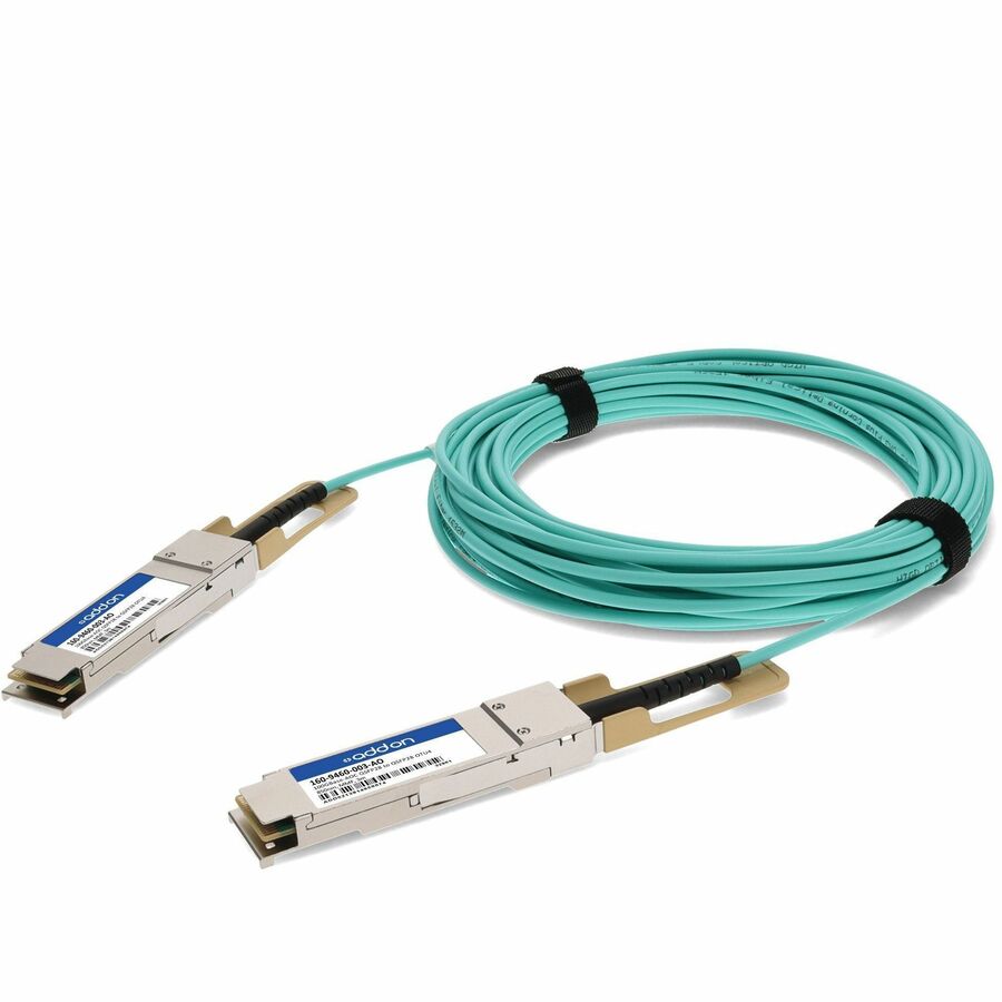 AddOn Fiber Optic Network Cable - 9.84 ft Fiber Optic Network Cable for Network Device, Server, Storage Drive, Transceiver - First End: 1 x QSFP28 Network - Male - Second End: 1 x QSFP28 Network - Mal... - 160-9460-003-AO