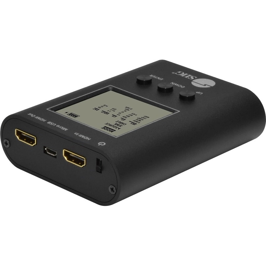 SIIG HDMI 2.0 4K HDR Installation Gear - Video Testing, HDMI Cable Testing - HDMI - USB - Proprietary Battery Size - Battery Rechargeable - TAA Compliant - CE-H23P11-S1
