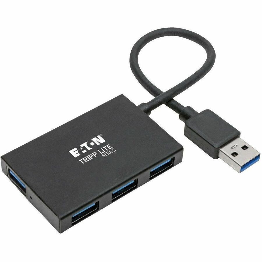Tripp Lite USB 3.0 Hub SuperSpeed Slim 4 USB-A Ports 5Gbps Compact Aluminum - USB - External - 4 USB Port(s) - 4 USB 3.0 Port(s) - PC - U360-004-4A-AL