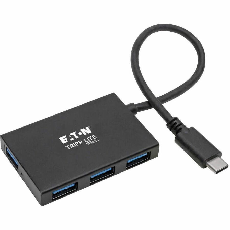 Tripp Lite USB C Hub 4-Port USB-A Compact USB 3.1 Gen 1 Portable Aluminum - USB - External - 4 USB Port(s) - 4 USB 3.1 Port(s) - PC - U460-004-4A-AL
