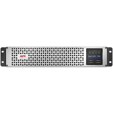 APC by Schneider Electric Smart-UPS SMTL750RM2UC Rack-mountable 750VA UPS (Not for sale in Vermont) - 2U Rack-mountable - AVR - 3 Hour Recharge - 5.70 Minute Stand-by - 120 V AC Input - 120 V AC Outpu... - SMTL750RM2UC
