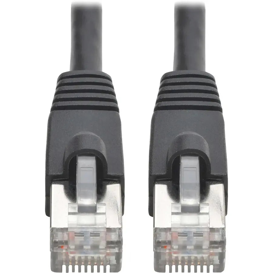 Tripp Lite Cat6a Snagless Shielded STP Patch Cable 10G, PoE Black M/M 30ft - 30 ft Category 6a Network Cable for Network Device, Workstation, Switch, Hub, Patch Panel, Router, Modem, VoIP Device, Surv... - N262-030-BK - eCommerce Business Prime