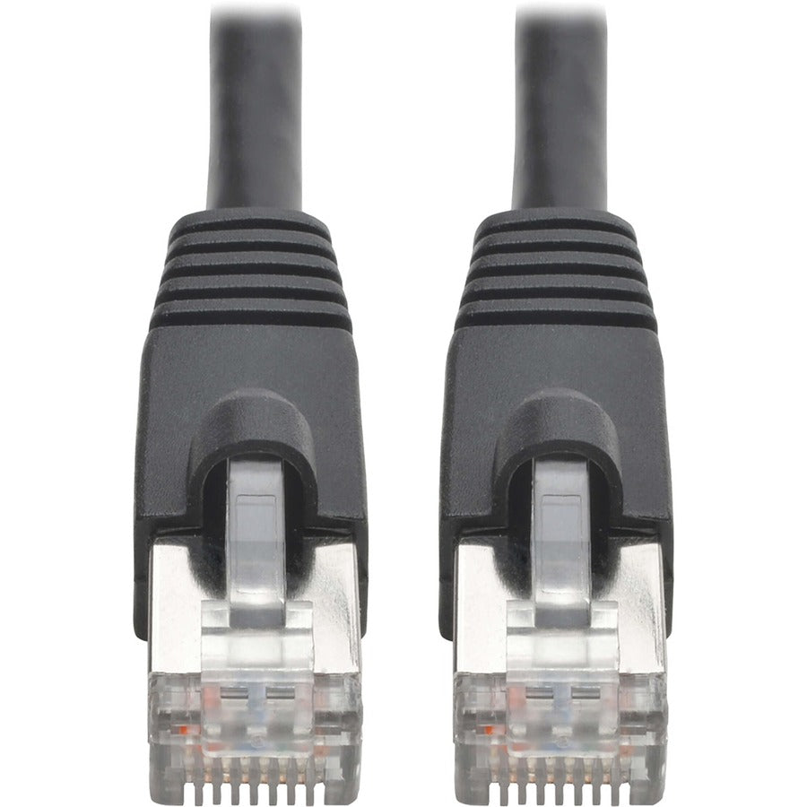 Tripp Lite Cat6a 10G Snagless Shielded STP Ethernet Cable (RJ45 M/M), PoE, Black, 35 ft. (10.67 m) - 35 ft Category 6a Network Cable for Network Device, Workstation, Switch, Hub, Patch Panel, Router, ... - N262-035-BK