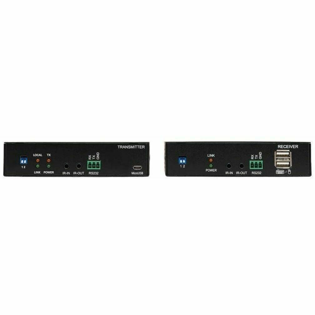 Tripp Lite HDMI Over Fiber Extender Kit 4K @ 60Hz IR USB Duplex MMF LC TAA - HDMI over Fiber Extender Kit - 4K @ 60 Hz, HDR, RS-232, IR, USB, Duplex Multimode LC, 985 ft., TAA - B127F-1A1-MM-HH