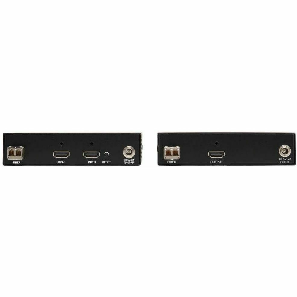 Tripp Lite HDMI Over Fiber Extender Kit 4K @ 60Hz IR USB Duplex MMF LC TAA - HDMI over Fiber Extender Kit - 4K @ 60 Hz, HDR, RS-232, IR, USB, Duplex Multimode LC, 985 ft., TAA - B127F-1A1-MM-HH