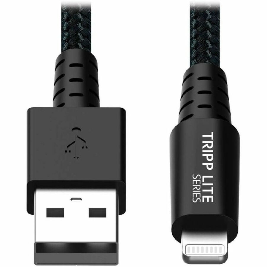 Tripp Lite Heavy Duty Lightning to USB Sync/Charge iPad iPhone Apple 6ft 6' - 5.91 ft Lightning/USB Data Transfer Cable for iPhone, iPad, iPad mini, iPad Air, iPad Pro, iPod touch, Computer - First En... - M100-006-GY-MAX